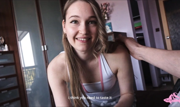 Сводная сестра проиграла игру, но выиграла мой член